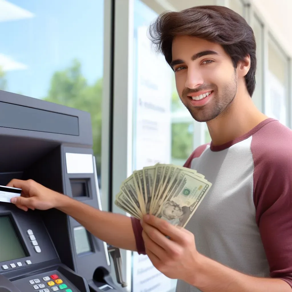 Withdrawing cash from credit card